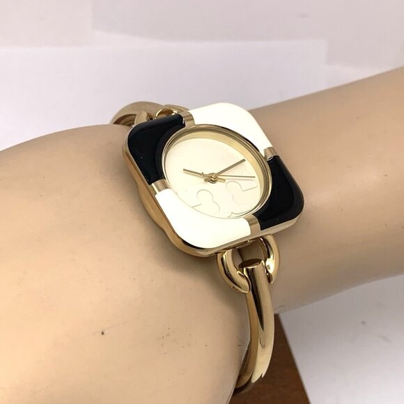 Tory Burch Womens Watch TBW6214SET Gold Cream Dial Bangle Interchangeable Bezel main image 7